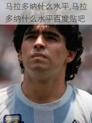 马拉多纳什么水平,马拉多纳什么水平百度贴吧