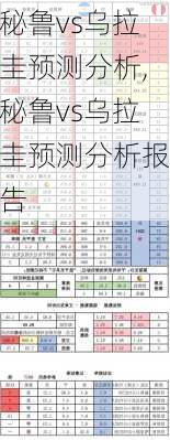 秘鲁vs乌拉圭预测分析,秘鲁vs乌拉圭预测分析报告