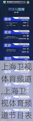 上海卫视体育频道,上海卫视体育频道节目表