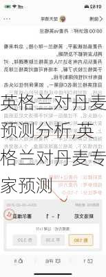 英格兰对丹麦预测分析,英格兰对丹麦专家预测
