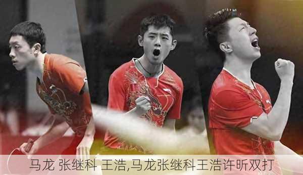 马龙 张继科 王浩,马龙张继科王浩许昕双打