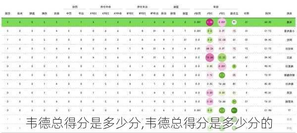 韦德总得分是多少分,韦德总得分是多少分的