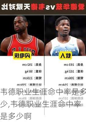 韦德职业生涯命中率是多少,韦德职业生涯命中率是多少啊