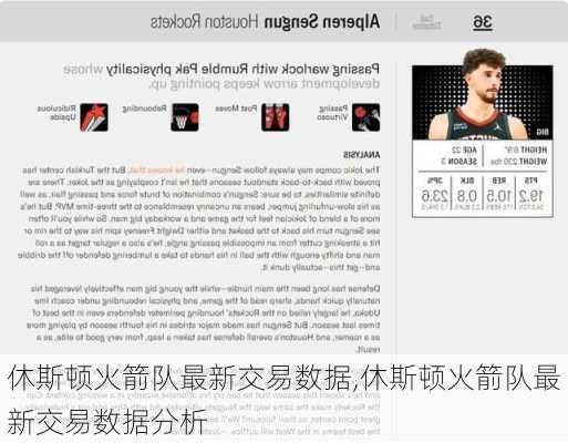 休斯顿火箭队最新交易数据,休斯顿火箭队最新交易数据分析