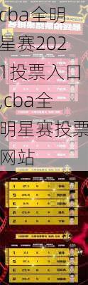 cba全明星赛2021投票入口,cba全明星赛投票网站
