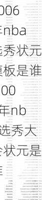 2006年nba选秀状元模板是谁,2006年nba选秀大会状元是谁