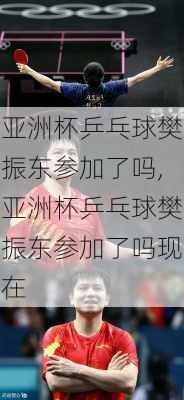 亚洲杯乒乓球樊振东参加了吗,亚洲杯乒乓球樊振东参加了吗现在