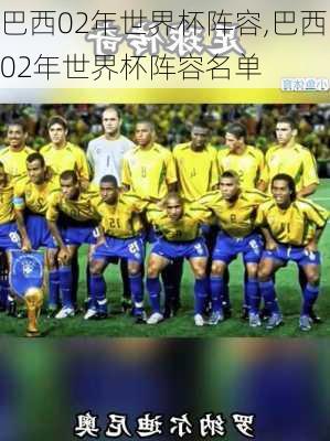 巴西02年世界杯阵容,巴西02年世界杯阵容名单