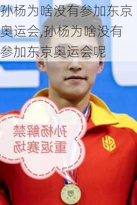 孙杨为啥没有参加东京奥运会,孙杨为啥没有参加东京奥运会呢