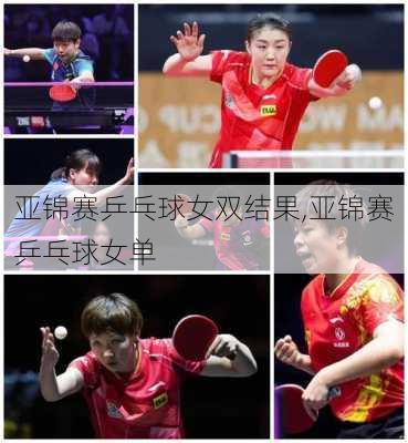 亚锦赛乒乓球女双结果,亚锦赛乒乓球女单