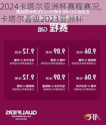 2024卡塔尔亚洲杯赛程赛况,卡塔尔晋级2023亚洲杯