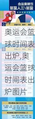 奥运会篮球时间表出炉,奥运会篮球时间表出炉图片