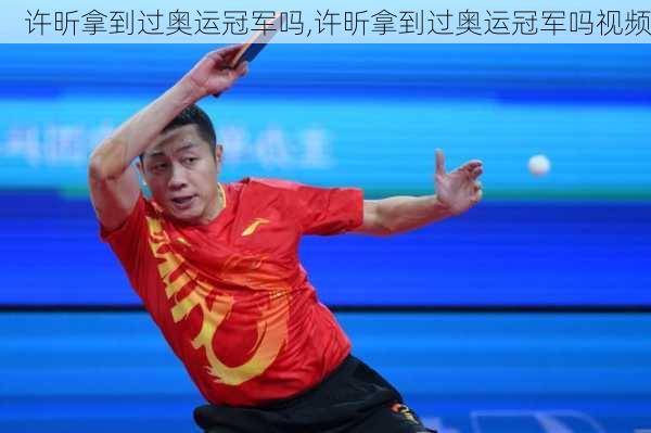 许昕拿到过奥运冠军吗,许昕拿到过奥运冠军吗视频