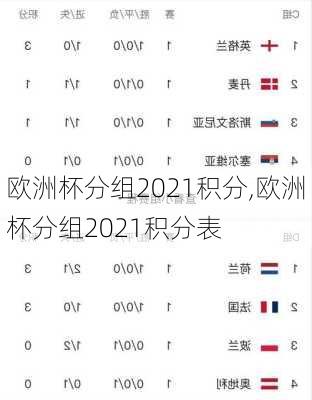 欧洲杯分组2021积分,欧洲杯分组2021积分表