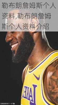 勒布朗詹姆斯个人资料,勒布朗詹姆斯个人资料介绍