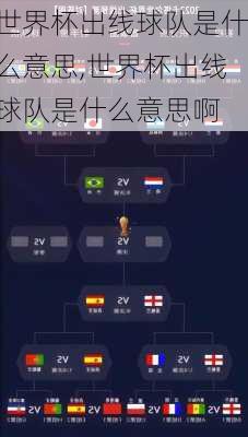 世界杯出线球队是什么意思,世界杯出线球队是什么意思啊