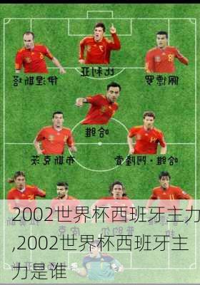2002世界杯西班牙主力,2002世界杯西班牙主力是谁