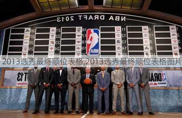 2013选秀最终顺位表格,2013选秀最终顺位表格图片
