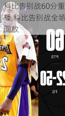 科比告别战60分重播,科比告别战全场回放