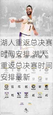 湖人重返总决赛时间安排,湖人重返总决赛时间安排最新