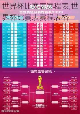 世界杯比赛表赛程表,世界杯比赛表赛程表格