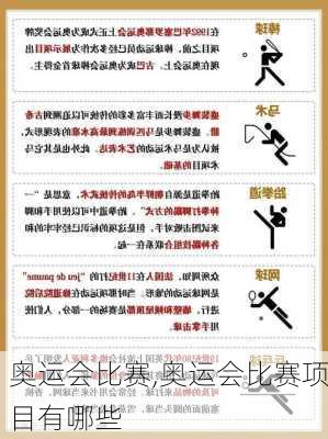 奥运会比赛,奥运会比赛项目有哪些