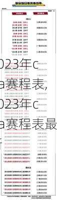 2023年cba赛程表,2023年cba赛程表最新