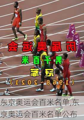 东京奥运会百米名单,东京奥运会百米名单公布