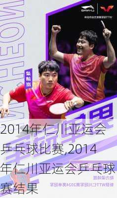 2014年仁川亚运会乒乓球比赛,2014年仁川亚运会乒乓球比赛结果