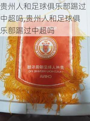 贵州人和足球俱乐部踢过中超吗,贵州人和足球俱乐部踢过中超吗