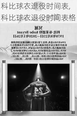 科比球衣退役时间表,科比球衣退役时间表格