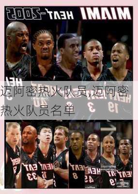 迈阿密热火队员,迈阿密热火队员名单