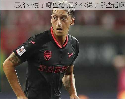 厄齐尔说了哪些话,厄齐尔说了哪些话啊
