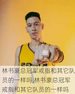 林书豪总冠军戒指和其它队员的一样吗,林书豪总冠军戒指和其它队员的一样吗