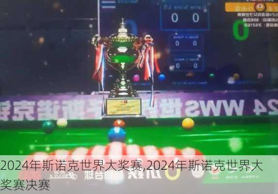 2024年斯诺克世界大奖赛,2024年斯诺克世界大奖赛决赛