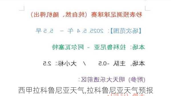西甲拉科鲁尼亚天气,拉科鲁尼亚天气预报