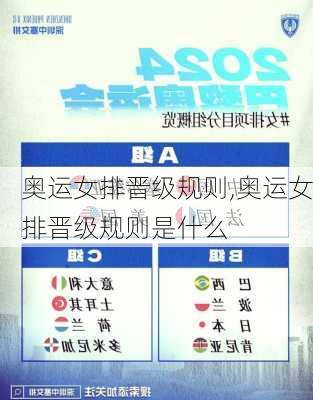 奥运女排晋级规则,奥运女排晋级规则是什么