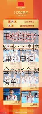 里约奥运会跳水金牌榜,里约奥运会跳水金牌榜单