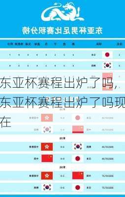 东亚杯赛程出炉了吗,东亚杯赛程出炉了吗现在