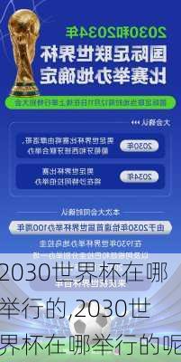 2030世界杯在哪举行的,2030世界杯在哪举行的呢