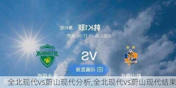 全北现代vs蔚山现代分析,全北现代vs蔚山现代结果