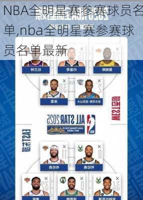 NBA全明星赛参赛球员名单,nba全明星赛参赛球员名单最新