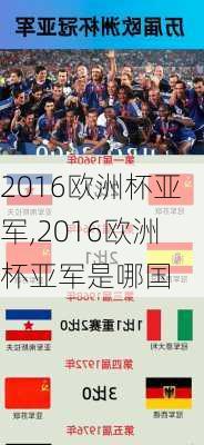 2016欧洲杯亚军,2016欧洲杯亚军是哪国