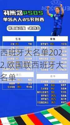 西班牙大名单2022,欧国联西班牙大名单