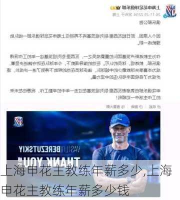 上海申花主教练年薪多少,上海申花主教练年薪多少钱