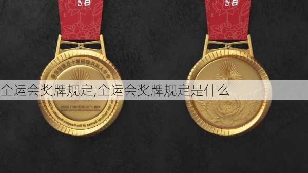 全运会奖牌规定,全运会奖牌规定是什么