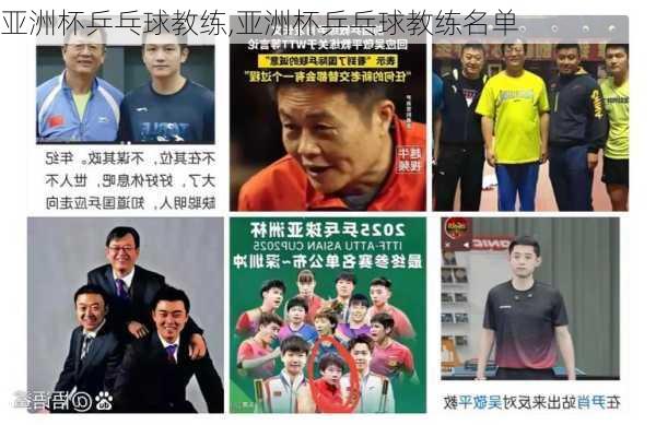 亚洲杯乒乓球教练,亚洲杯乒乓球教练名单