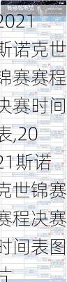 2021斯诺克世锦赛赛程决赛时间表,2021斯诺克世锦赛赛程决赛时间表图片