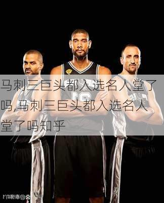马刺三巨头都入选名人堂了吗,马刺三巨头都入选名人堂了吗知乎