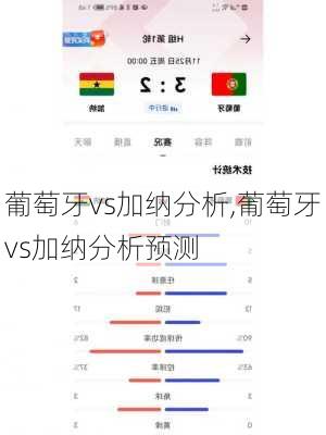 葡萄牙vs加纳分析,葡萄牙vs加纳分析预测